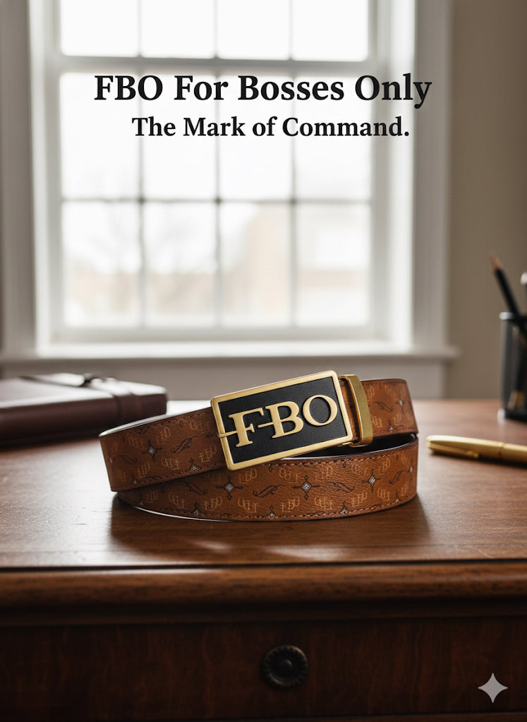 • The FBO Signature Cognac Belt