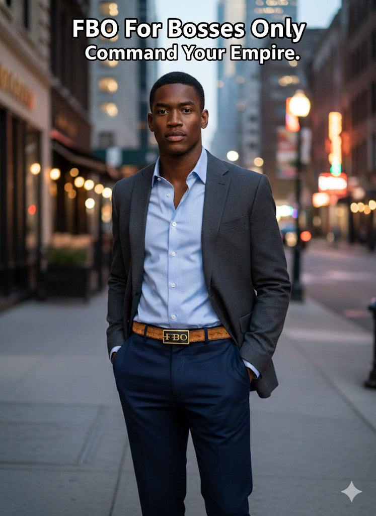 • The FBO Signature Cognac Belt